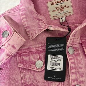 True Religion Light Pink Denim Jacket